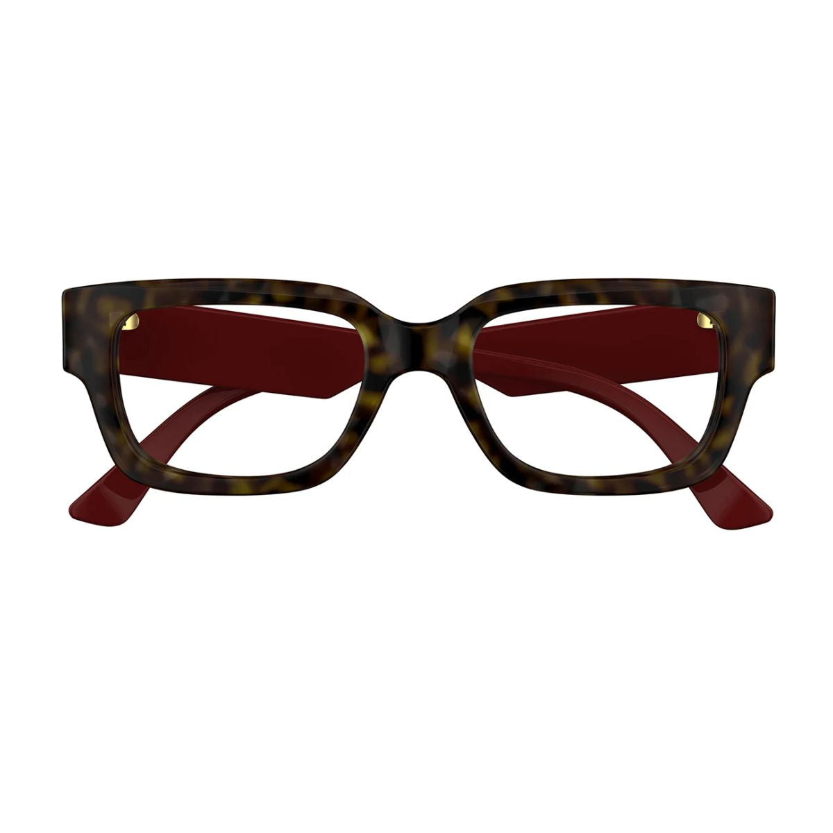Gucci GG1666O 002 black cat-eye optical frame – chic and modern design for women. Shop luxury eyewear online at Optorium for a stylish look.