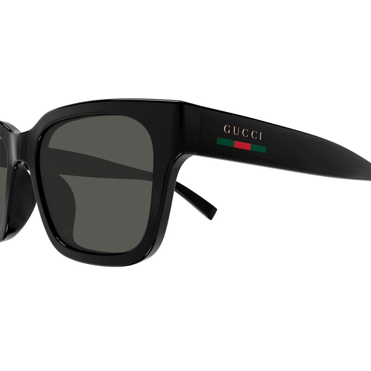 Stylish black square Gucci sunglasses GG1857S 001 for men, offering a luxurious look. Shop online at Optorium for more.