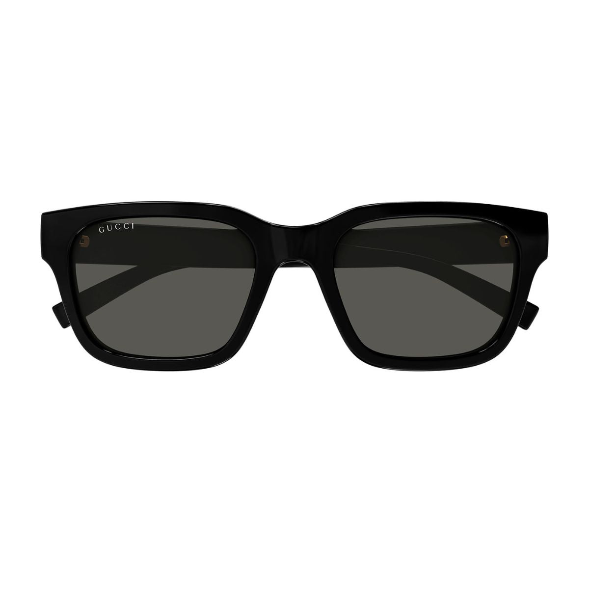 Gucci GG1857S 001 sunglasses in black, square shape, designed for men. Premium luxury eyewear available online at Optorium.