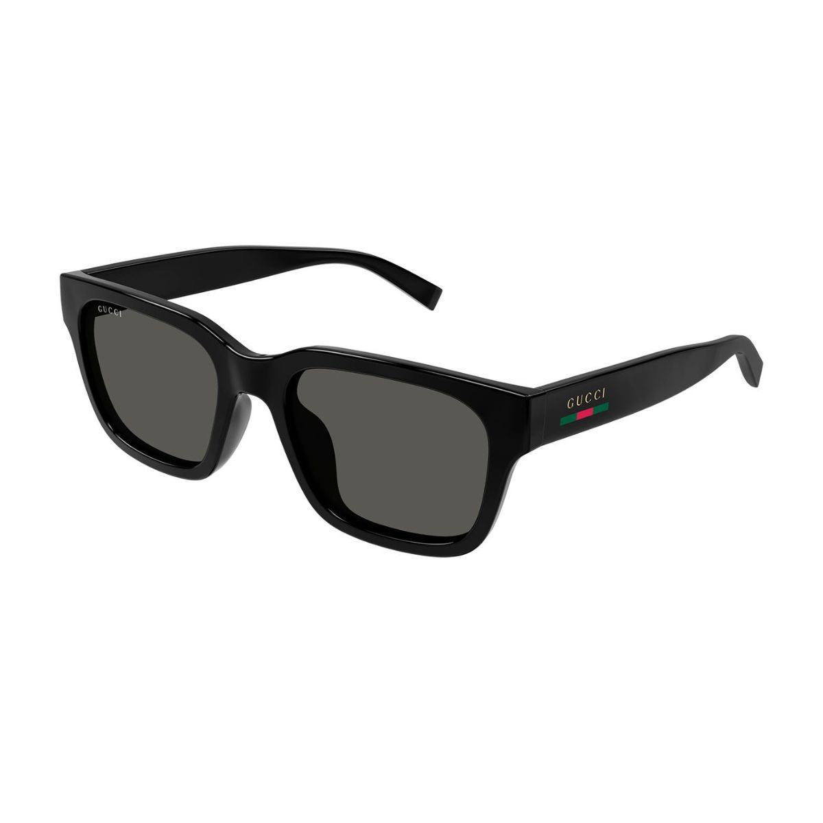 Premium black square Gucci sunglasses GG1857S 001 for men, combining style and luxury. Explore online at Optorium today.