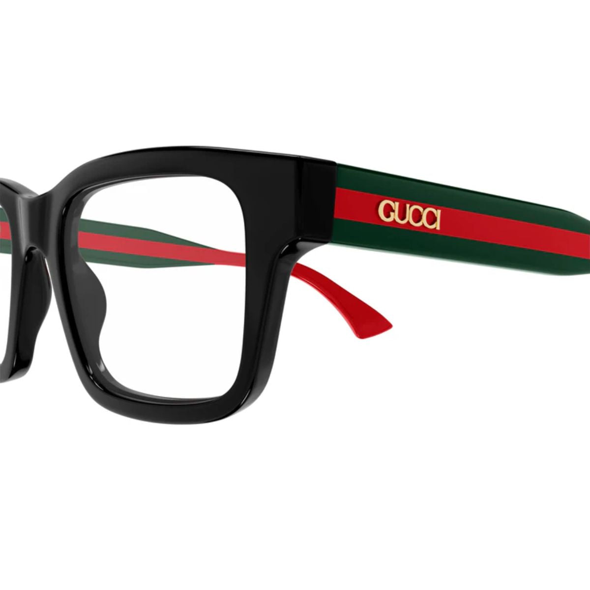 Gucci GG1870O 001 black square optical frames for men, available at Optorium Hyderabad. Shop now online at Optorium.