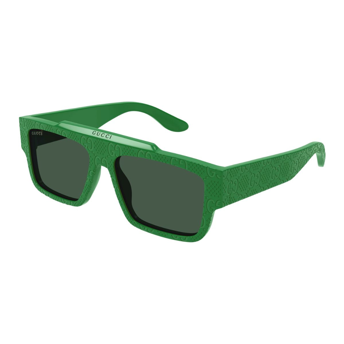 "Shop Stylish Green Square Sunglass From Gucci At Optorium"