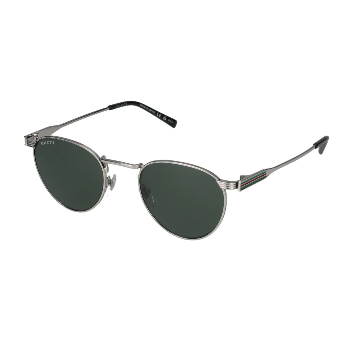 Fashion-forward Gucci Sunglass GG1875S 002 with sleek silver finish and oval frame, designed for men. Perfect for any occasion, available online at Optorium.