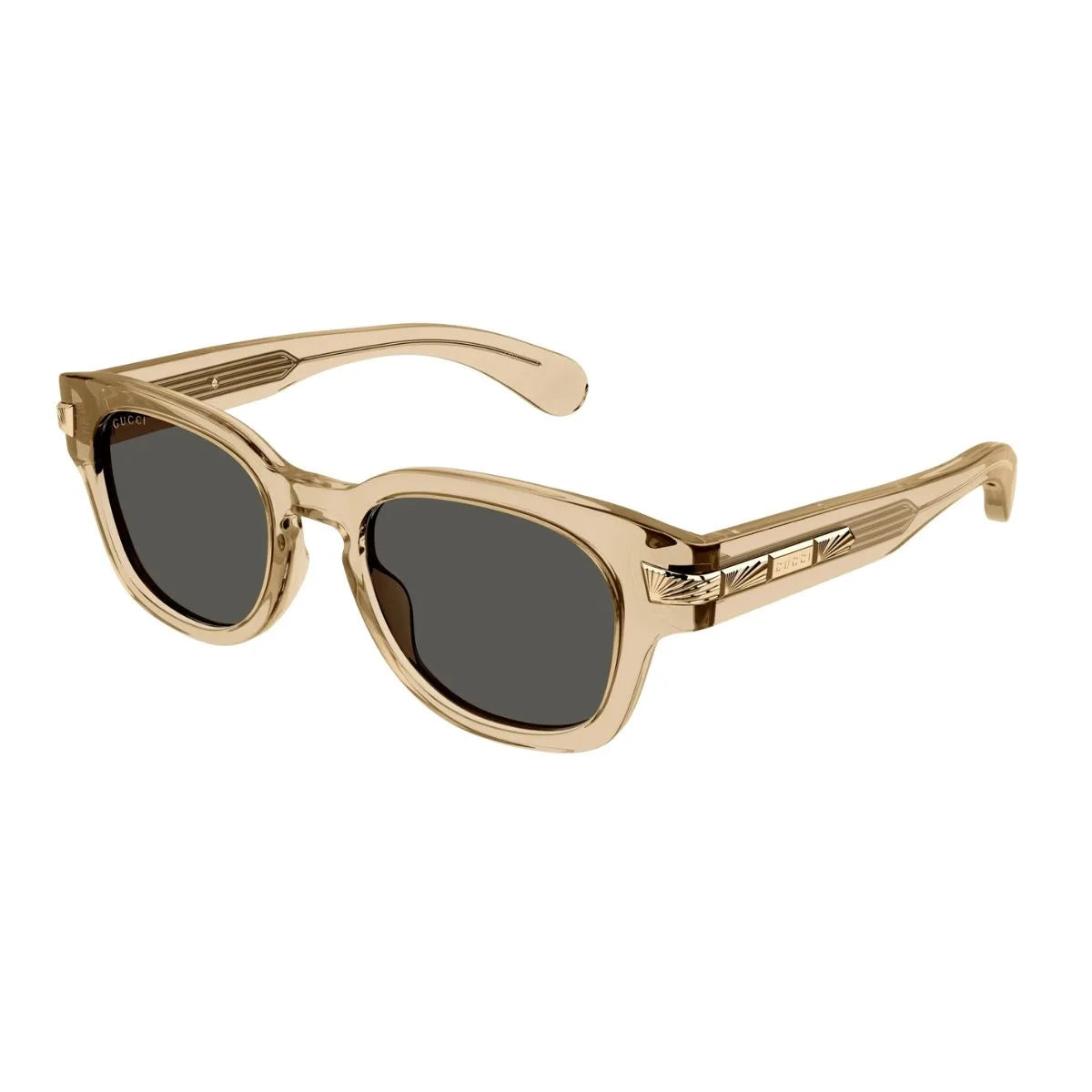 Authentic Gucci sunglasses GG 1518S 004, featuring square Gucci shades men design. Protect your eyes with UV protection Gucci sunglasses and explore brown Gucci sunglasses online at optorium.