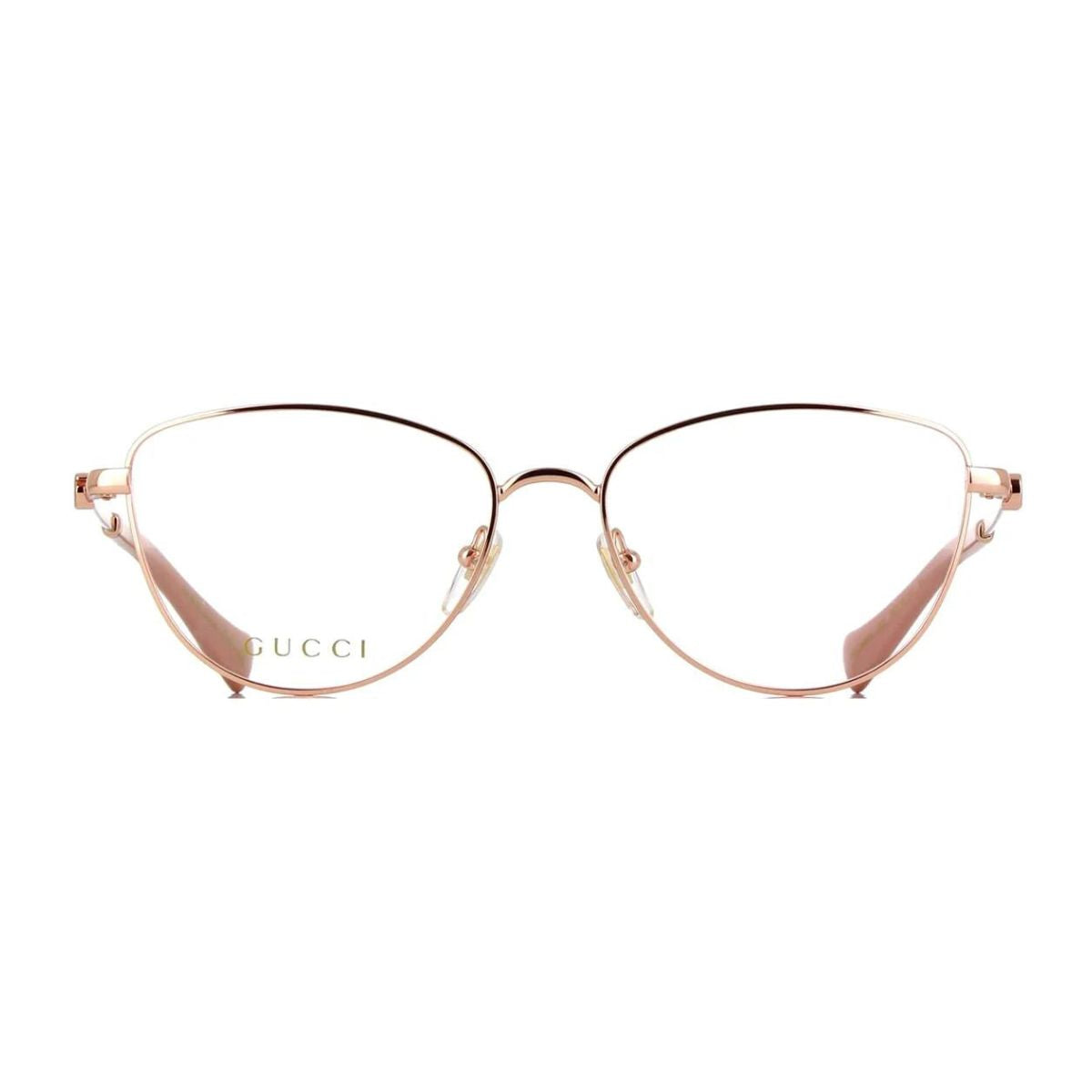 " Buy Gucci GG1595O 002 oval shape eyeglasses frame for women's at optorium"