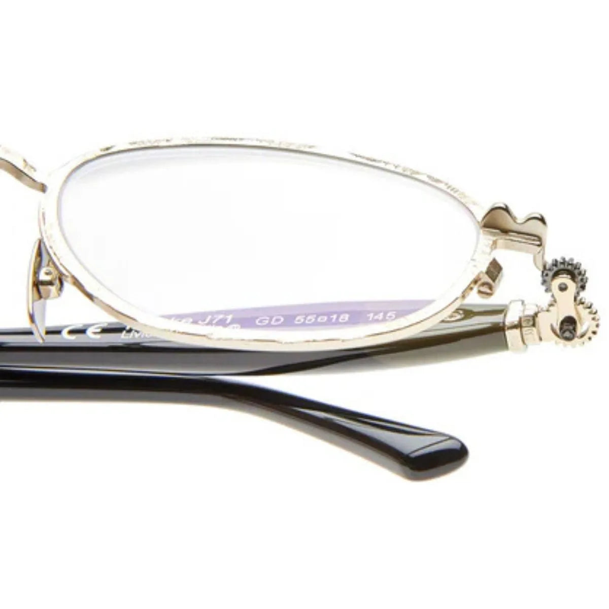 Buy Kuboraum eyewear Maske Frame J71 GD, elegant gold color Kuboraum glasses, top glasses Kuboraum collection, and Kuboraum prescription glasses with oval optical design at Optorium.