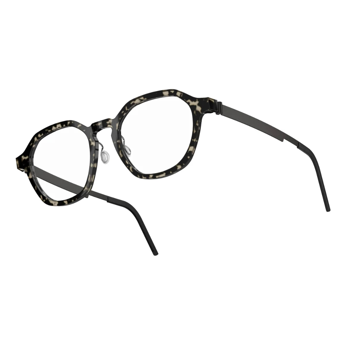 Unisex Lindberg Acetanium 1061 AL13 full-rim eyeglasses in black, Wayfarer shape – Optorium