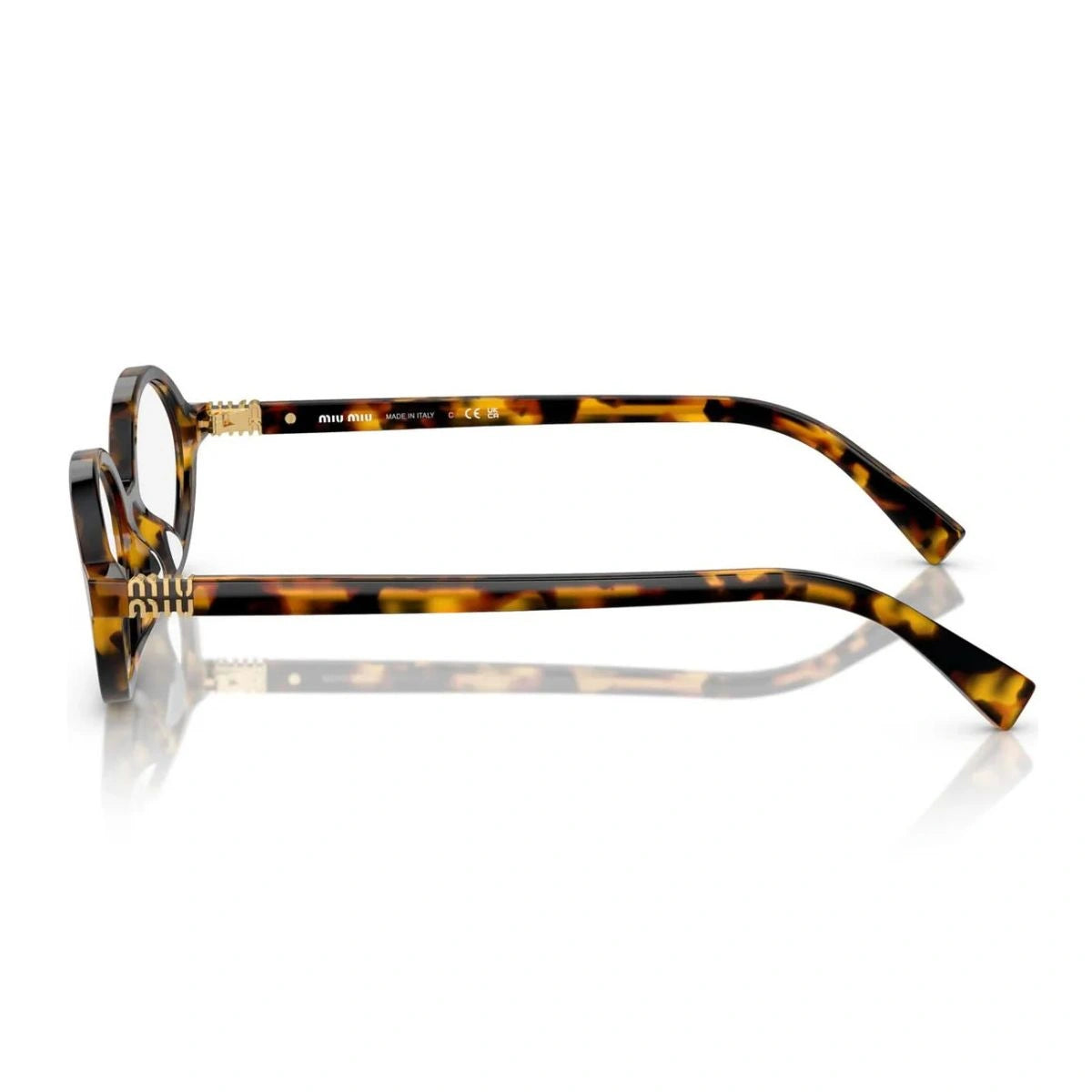 Women optical frame VMU 01X in oval shape by Miu Miu