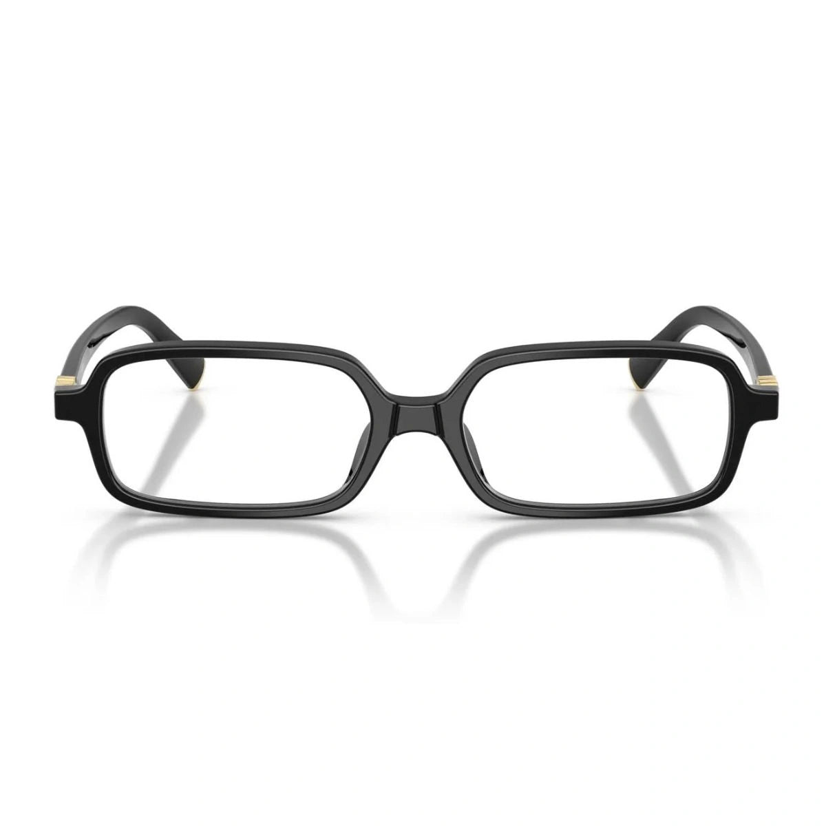 Black rectangle Miu Miu VMU 01Y women spectacles frame
