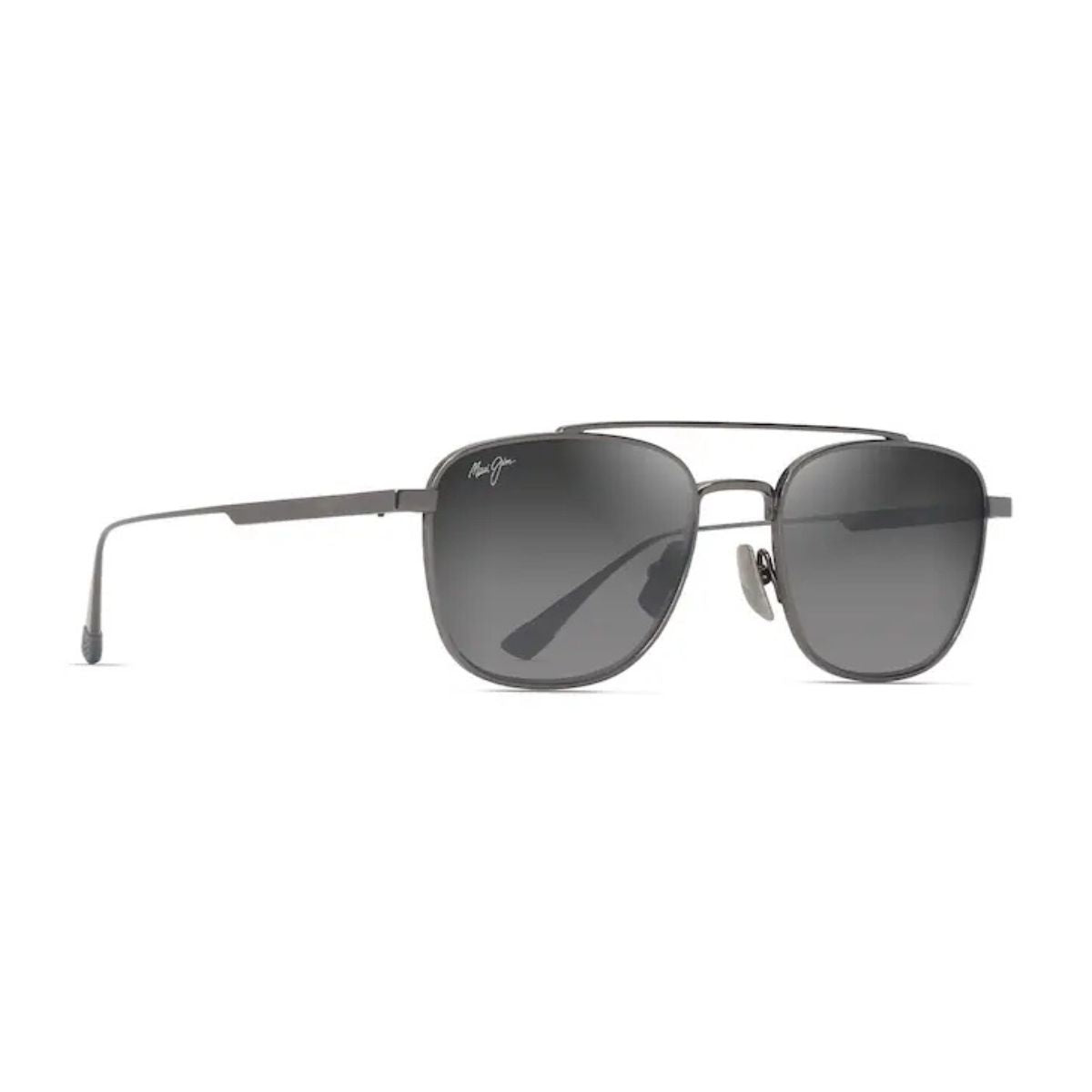 Men's Maui Jim Kahana MJ 640 17 sunglasses, polarized grey lenses and sleek titanium frame. Buy online at Optorium.