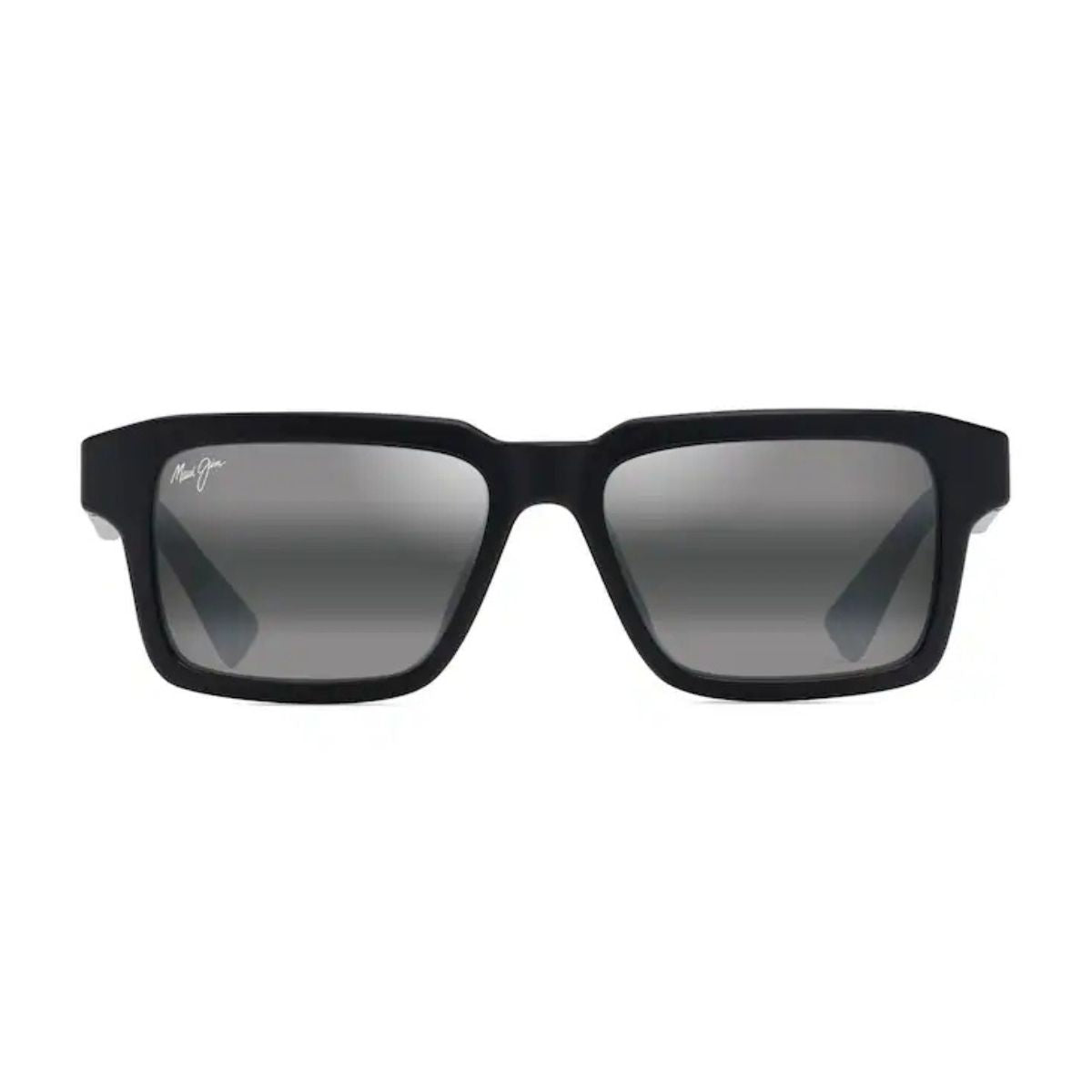 Maui Jim Kahiko MJ 635 02 sunglasses for men, matte black frame with grey mirror lenses. Available online at Optorium.