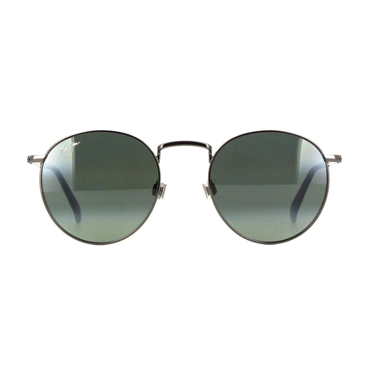 Maui Jim Pukaua MJ 667 17A sunglasses for men, round frame with polarized lenses. Available online at Optorium.
