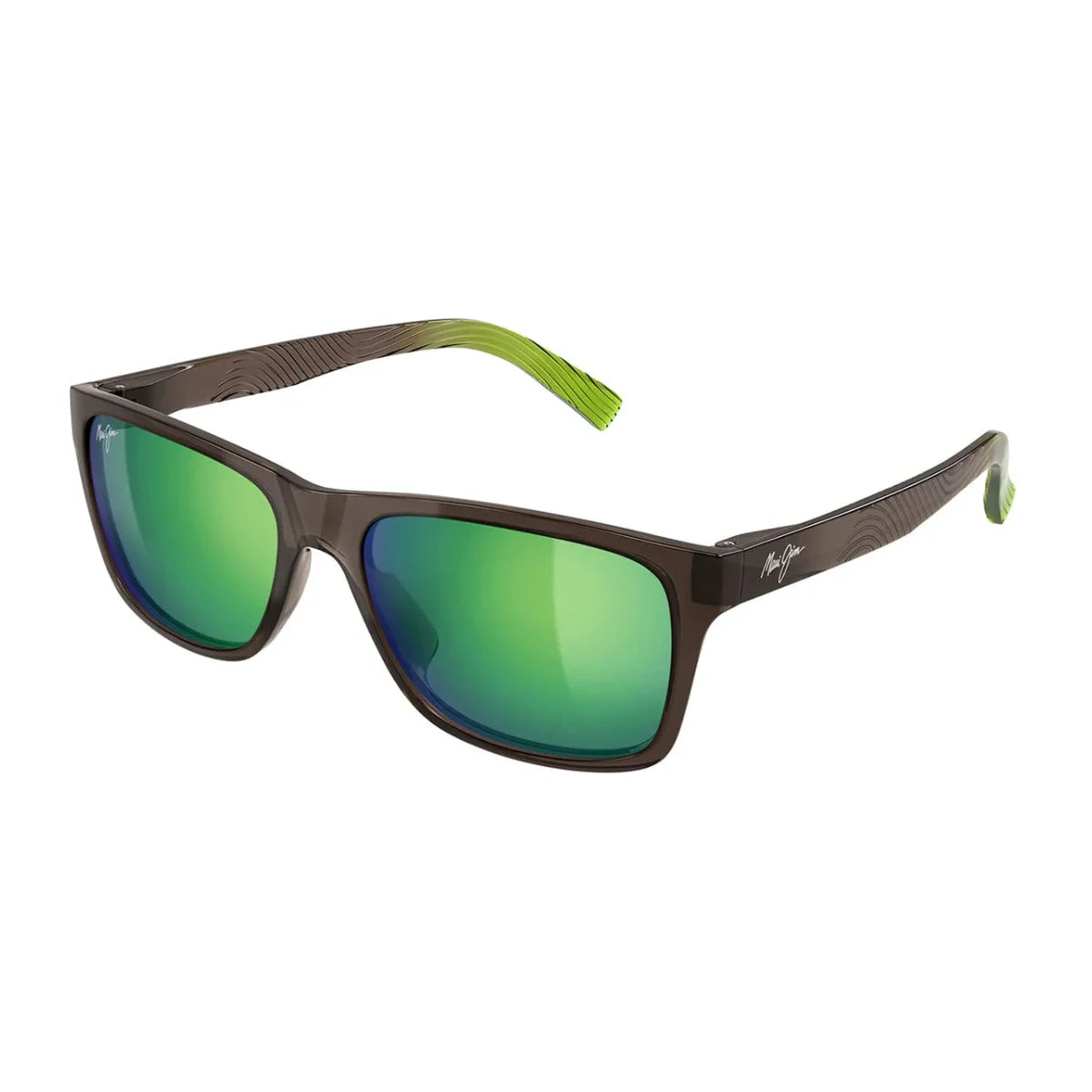 Authentic Maui Jim Kowelo MJ0345S 004 sunglasses maui jim men prefer, square shape maui jim sunglasses with polarized technology and transparent grey color frame for premium eye protection optorium.