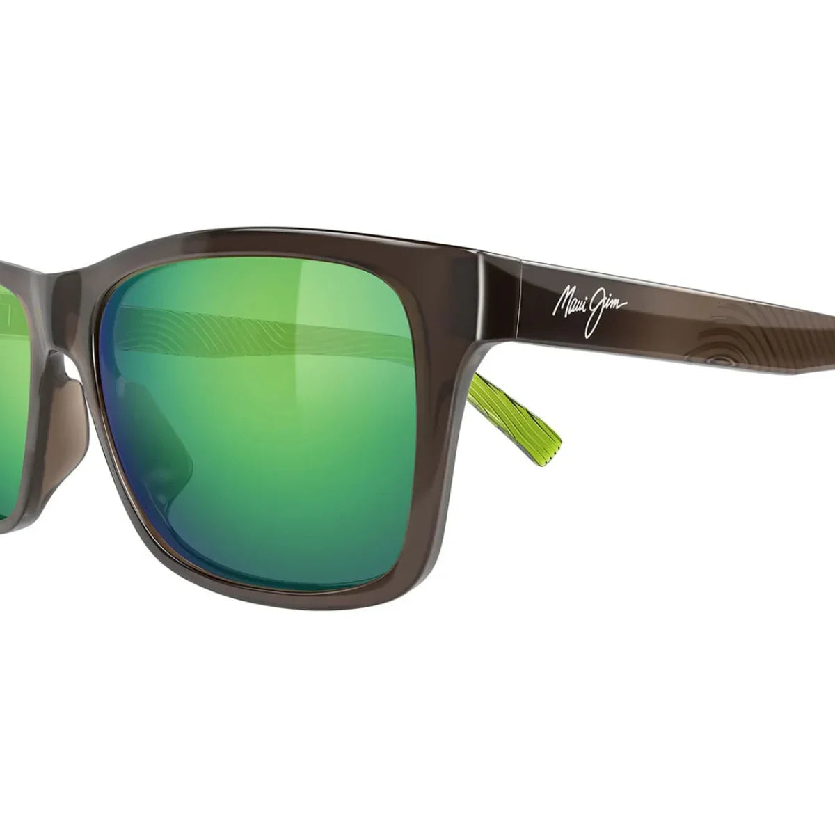 Best-selling Maui Jim sunglasses men Kowelo MJ0345S 004 featuring square shape frame, polarized maui jim shades, transparent grey color sunglasses crafted for style, durability, and clear vision optorium.