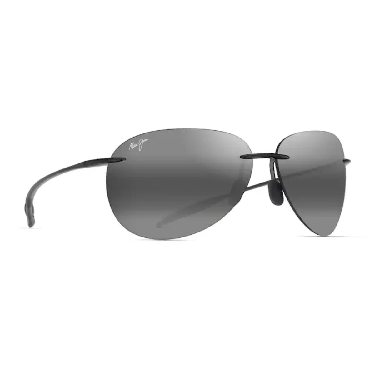 Maui Jim Sugar Beach rimless sunglasses MJ0421S 005 with grey lenses at Optorium