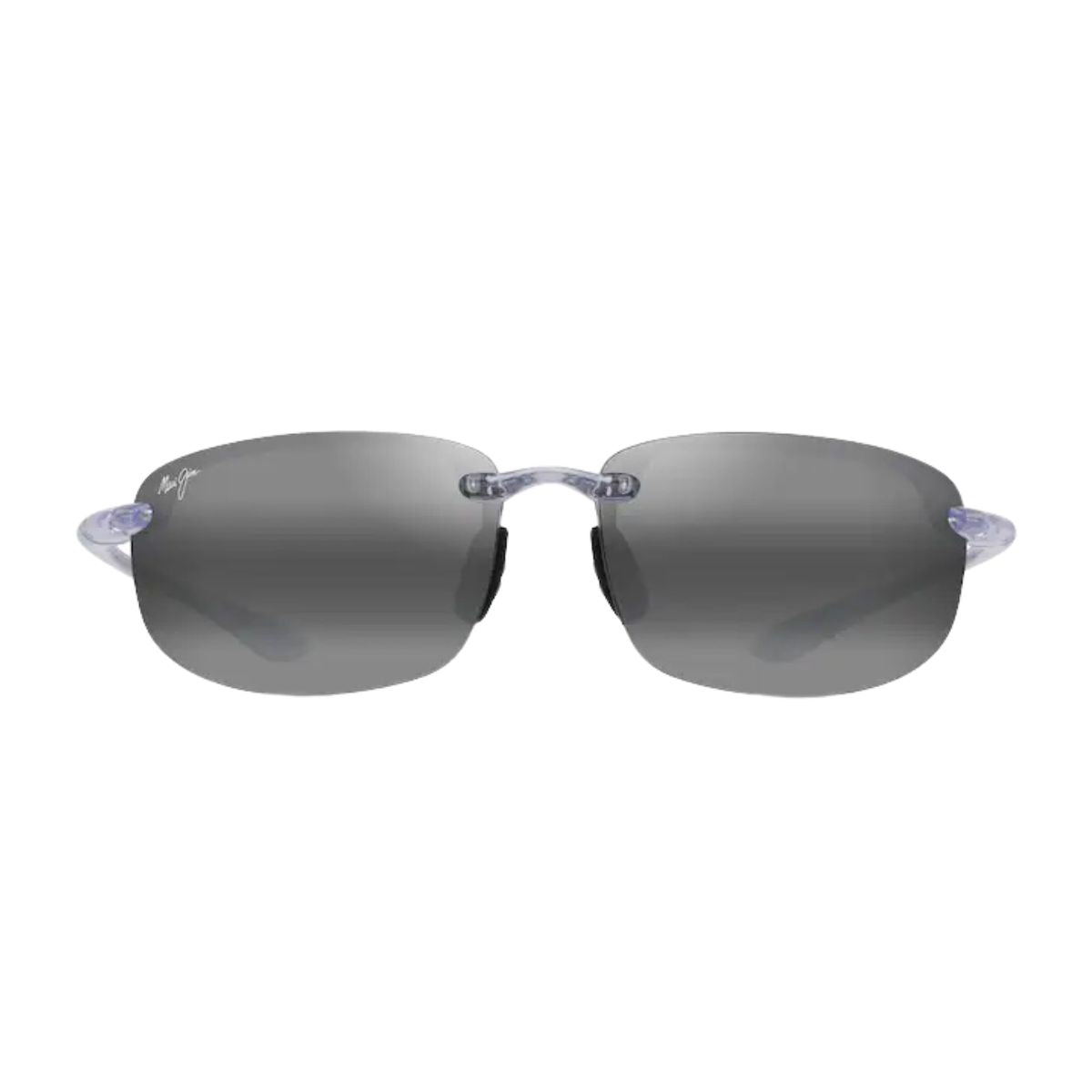"Maui Jim Ho'okipa MJ407S 005 rectangle shiny crystal sunglasses with grey lens online at Optorium."