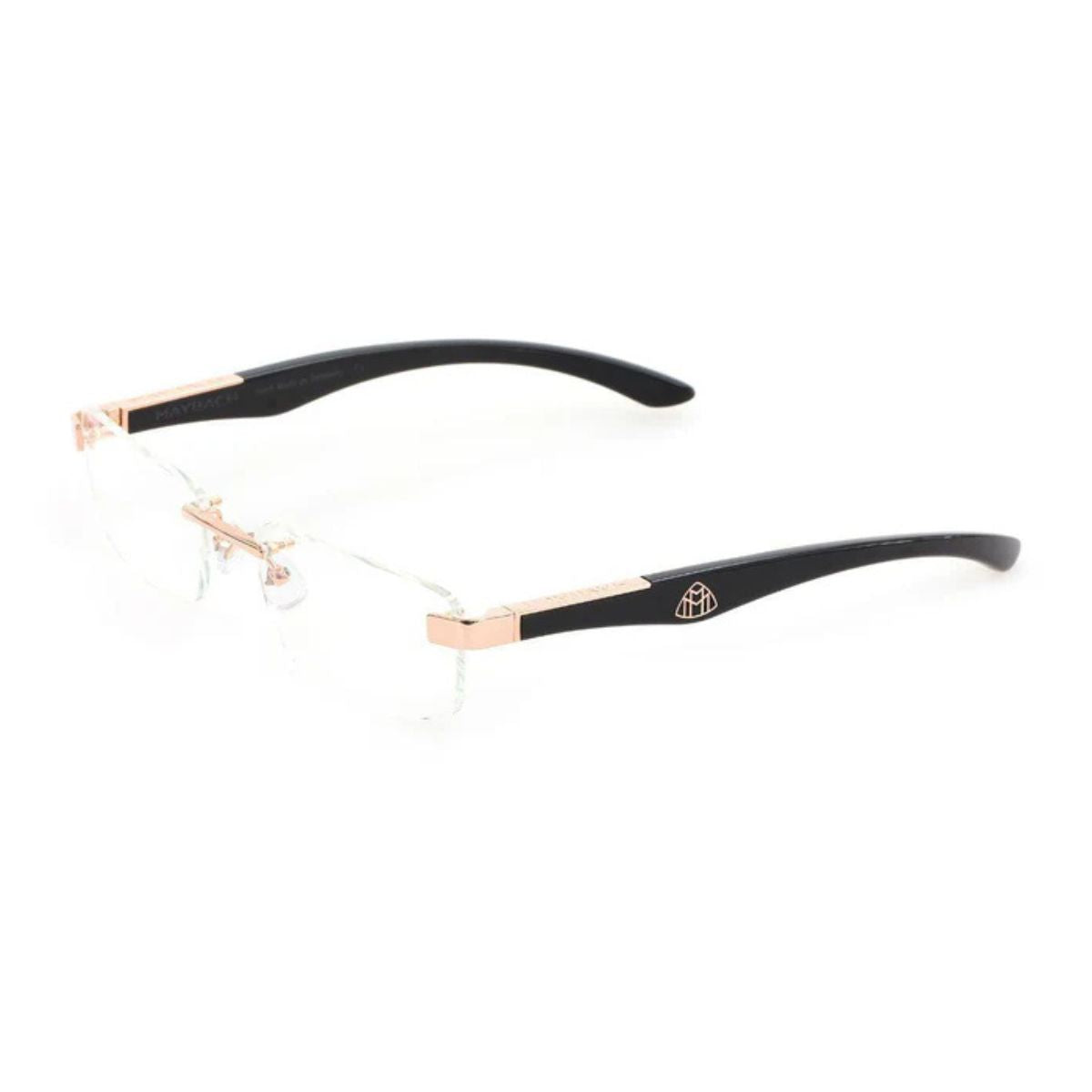 Premium Maybach Unisex rose gold optical frame, THE ARTIST III, rectangle design trending in high-end eyewear fashion – discover the latest collection at optorium.