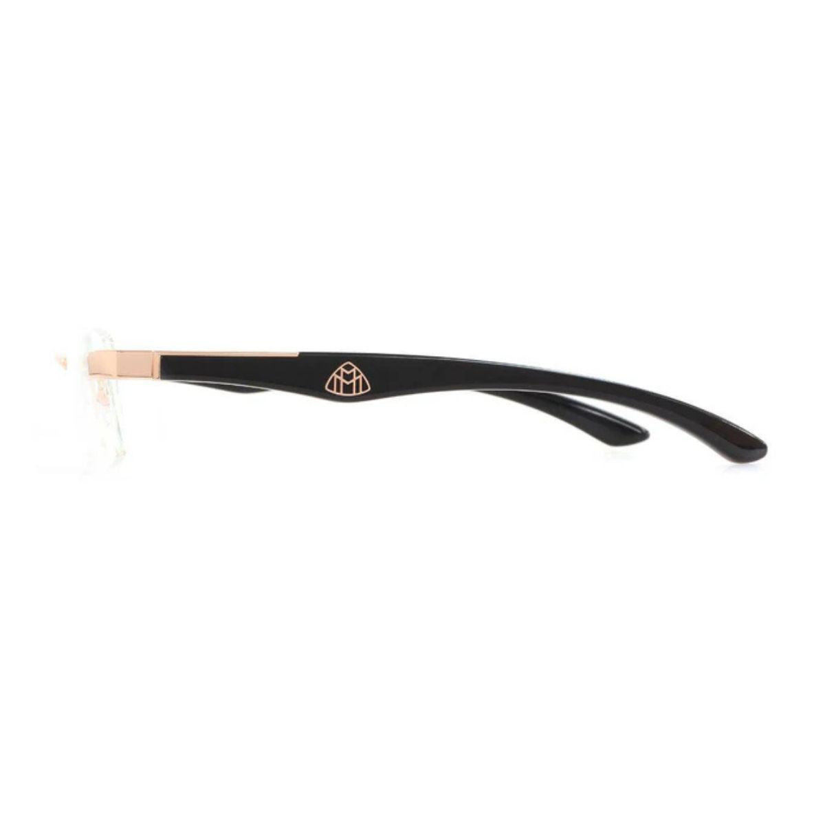 Maybach gold rectangle optical frame for men & women, handcrafted designer eyeglasses with sleek style and comfort, trending luxury eyewear – buy online at optorium.