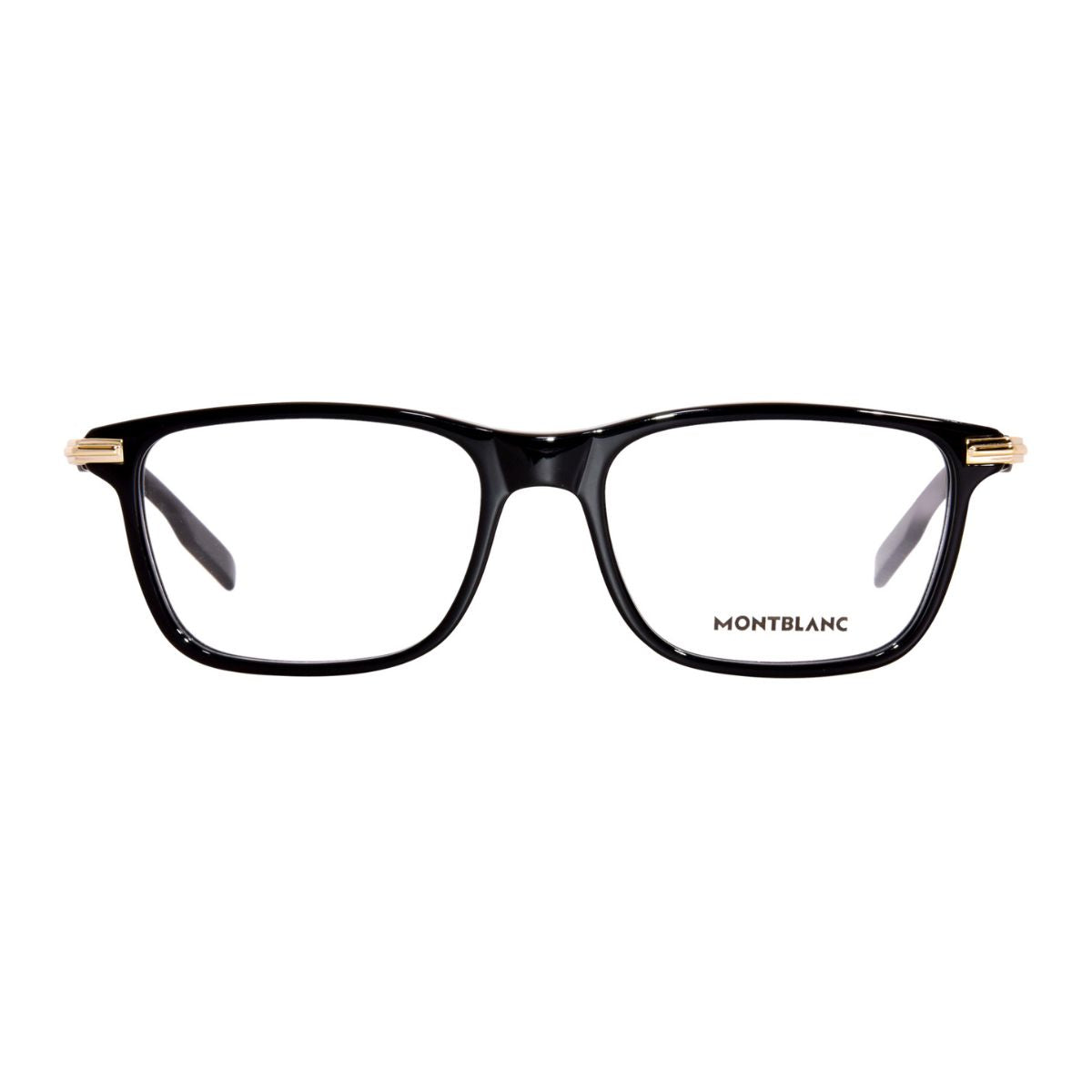 Mont Blanc MB0277O 005 square eyeglass frame for men, black acetate full-rim optical frame – Buy premium Mont Blanc eyewear online at Optorium.