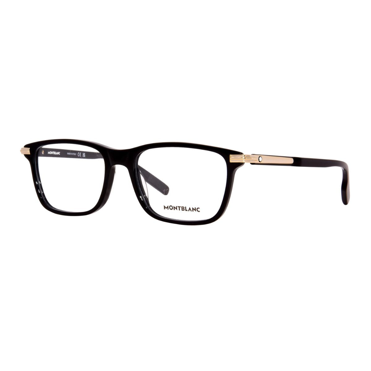 Luxury Mont Blanc MB0277O 005 optical frames for men, stylish black square eyeglasses with acetate full-rim design – Shop Mont Blanc eyewear online at Optorium.