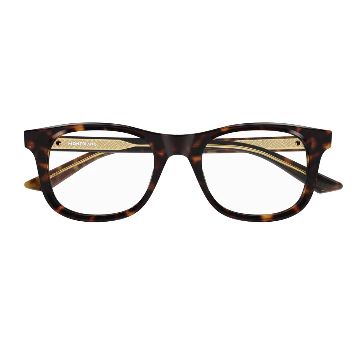 Mont Blanc Frame MB0385O 002 is a stylish square optical frame for men, premium acetate with a classic tortoise color, trending Mont Blanc eyewear fashion at optorium.