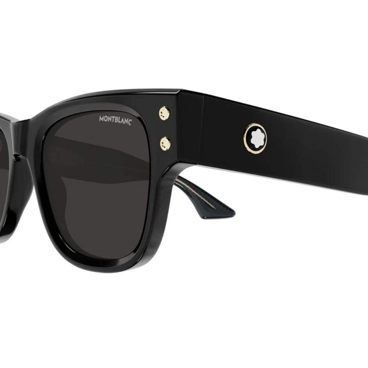 Get the most wanted Mont Blanc square sunglasses for men MB0381S 001 —top-selling black stylish sunglasses for men and iconic mont blanc eyewear — only at optorium.