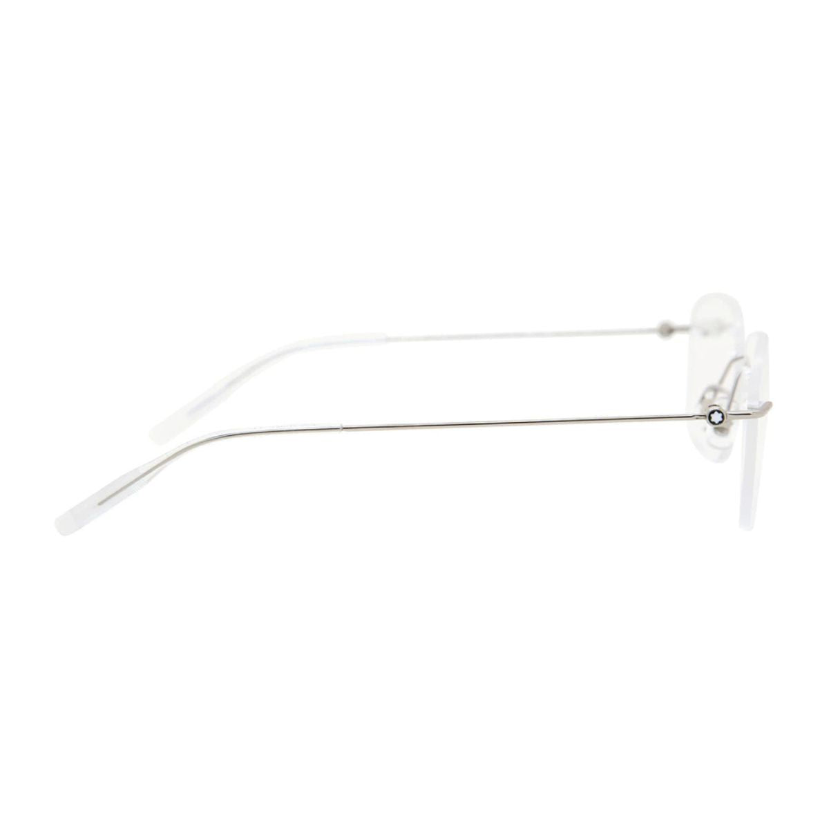 Mont Blanc Frame MB0075O-003 showcases refined rimless style in Mont Blanc eyewear frames India, ideal for daily use with a premium optical frame for men at Optorium.