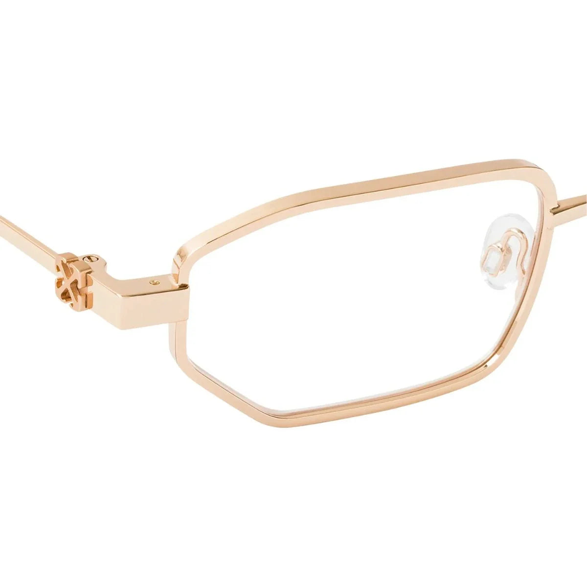 Designer Off White eyeglasses in gold color, model OERJ089 7600, high-quality Off White optical frames and prescription glasses for men, trending fashion eyewear style optorium.