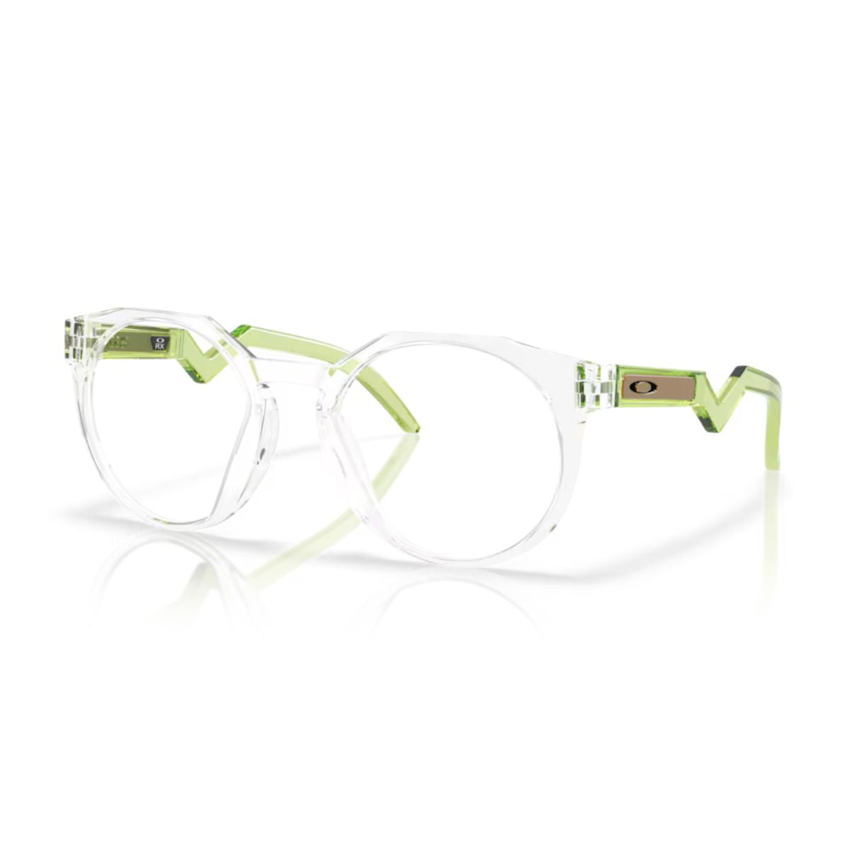 "Men's Oakley HSTN 8139 0750 eyeglasses, circular lenses, lightweight O Matter™ online at Optorium."