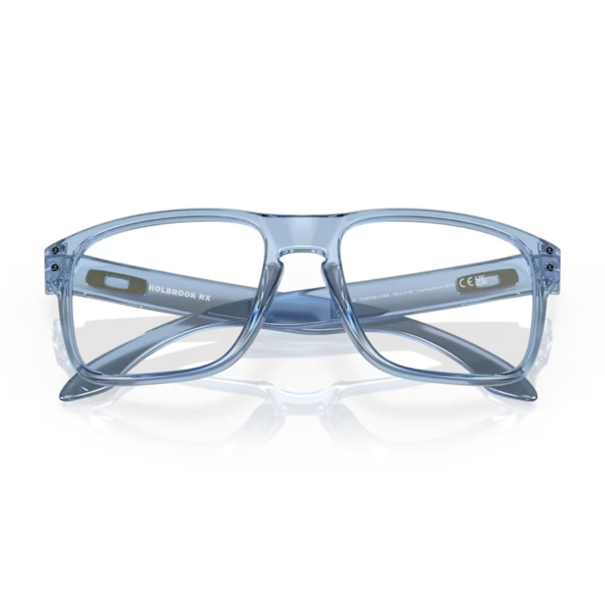 "Transparent blue Oakley Holbrook OX8156-1256 square optical frame online at optorium."