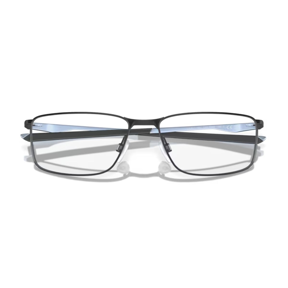 "Oakley Socket 5.0 OX 3217 1655 rectangle frame, sleek satin black design online at optorium."