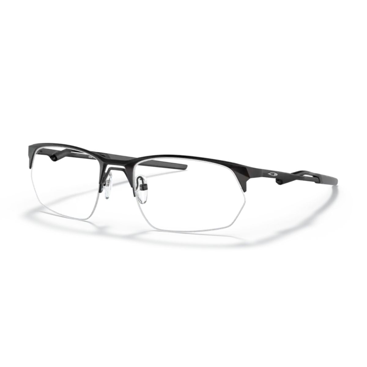 "Satin black Oakley OX 5142-0156 men's eyeglasses frame lightweight online at optorium."