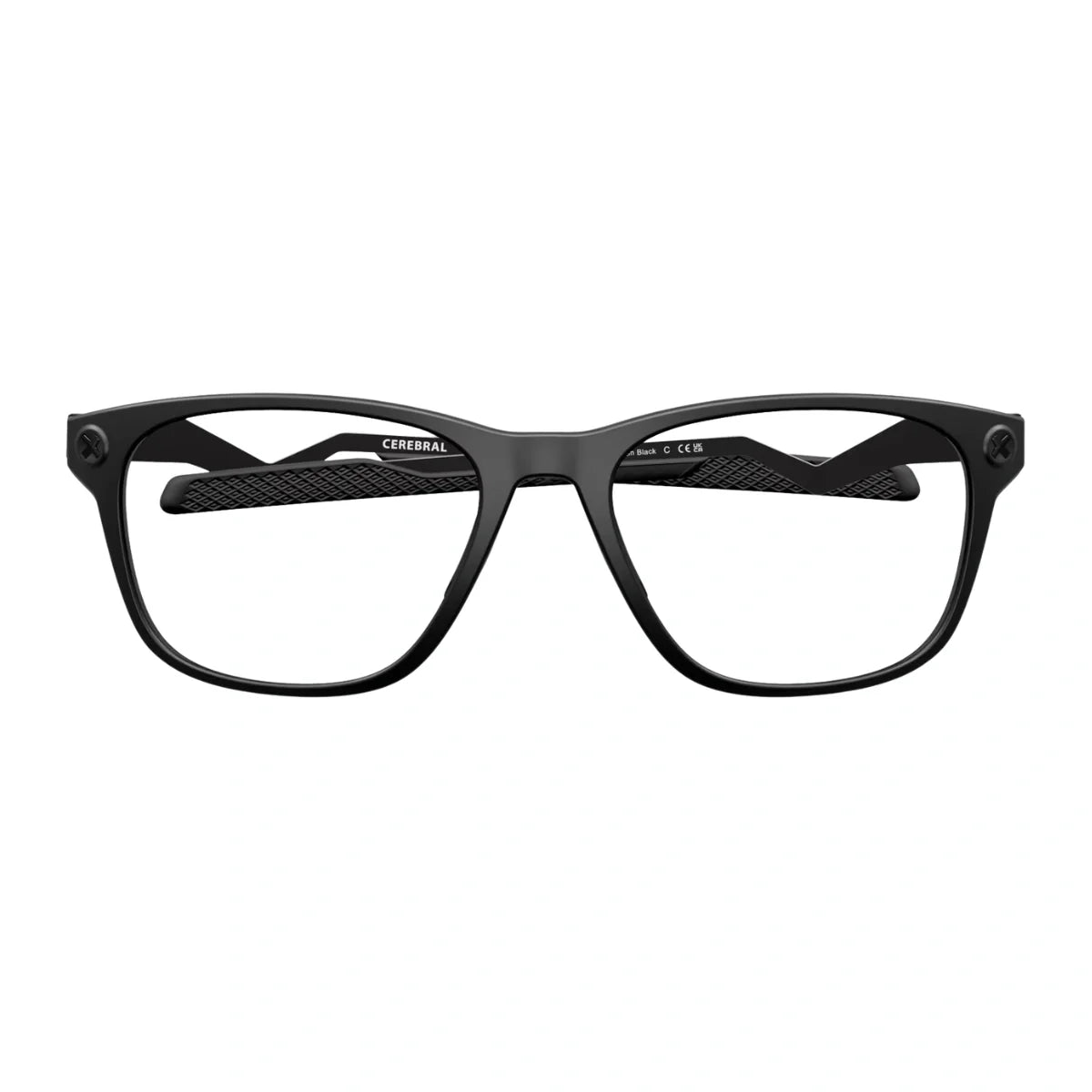 Oakley optical frame OX8187 01 satin black rectangle glasses at Optorium