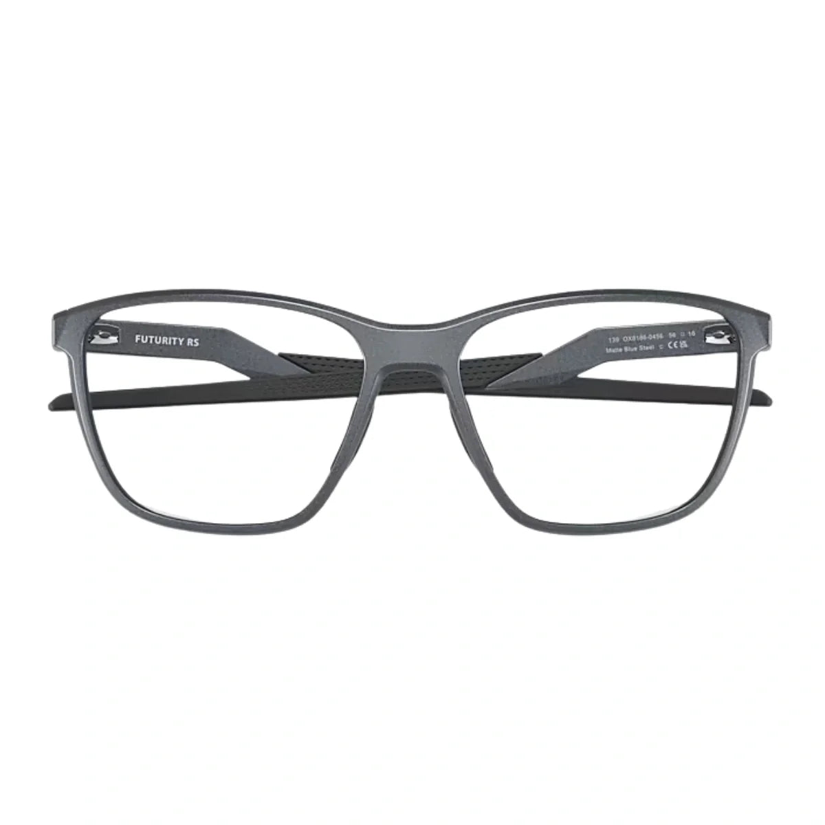 Oakley prescription glasses OX8186 04 matte blue steel colour at Optorium