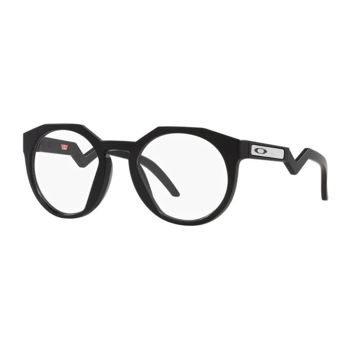 "Lightweight Oakley glasses OX8139 0150 men's full rim eyeglasses round black acetate frame – Optorium"
