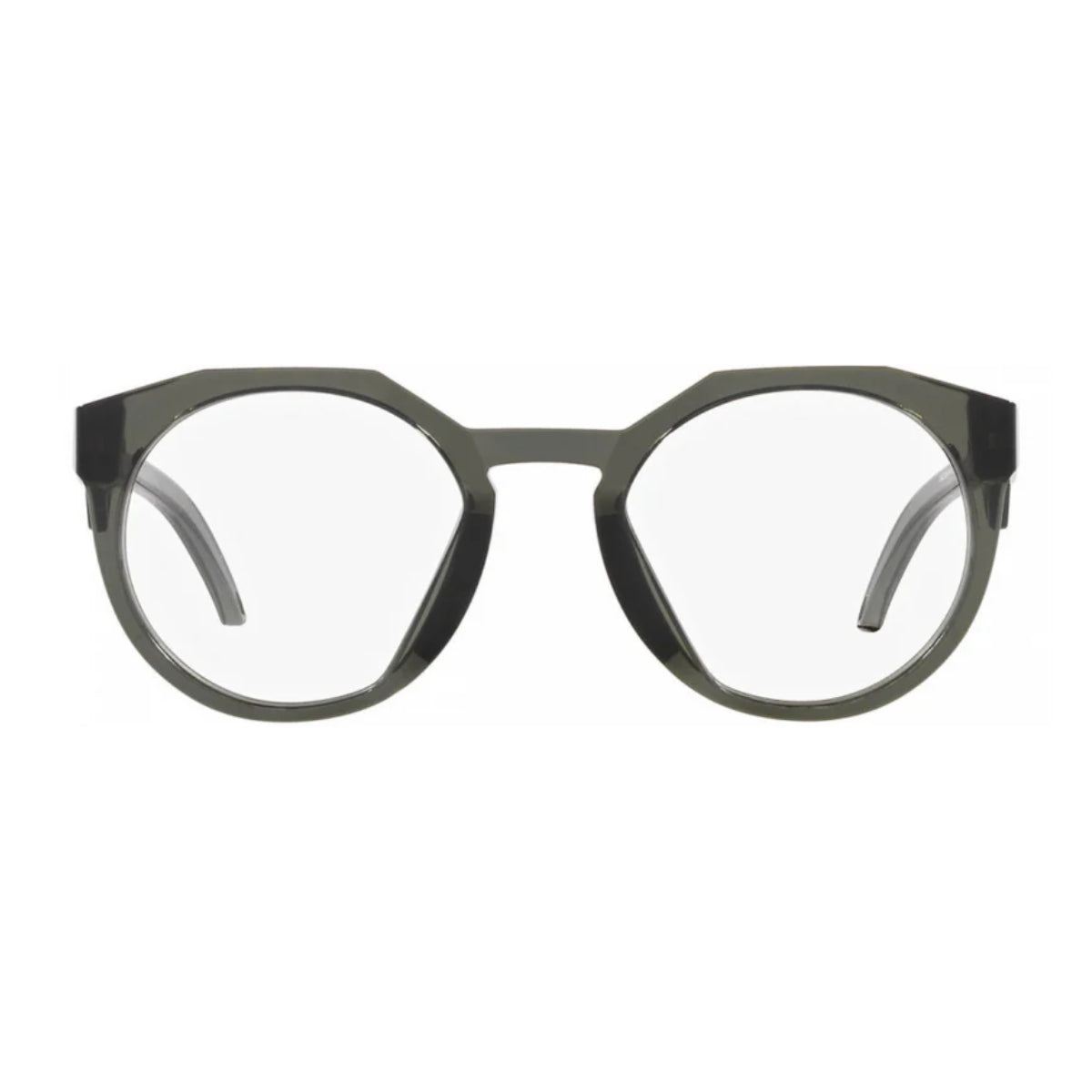 "Oakley round eyeglasses HSTN OX8139 0450 for men with olive ink colour frame available Oakley eyewear at Optorium"