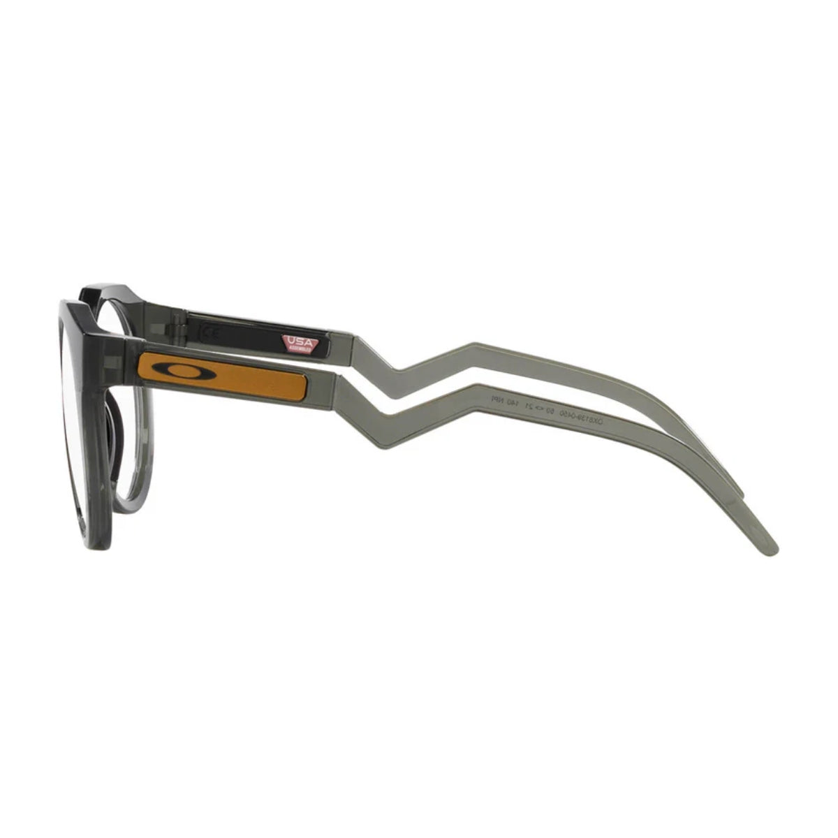 "Lightweight Oakley round olive ink colour frame HSTN OX8139 0450– perfect for men's daily wear at Optorium"