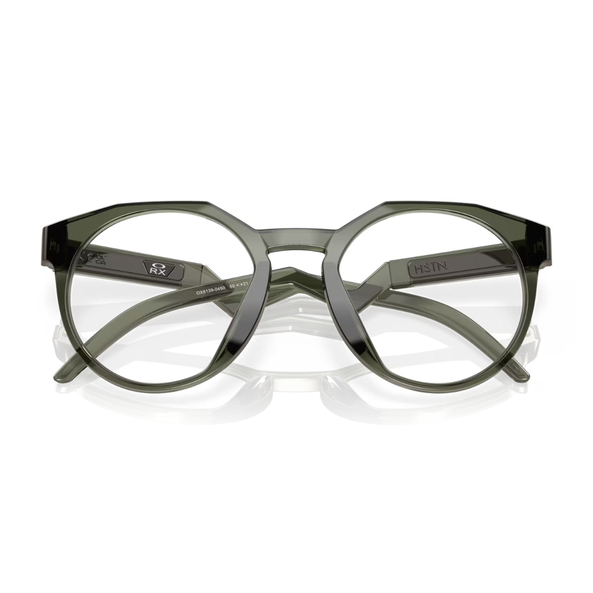"Oakley eyewear HSTN OX8139 0450 designer glasses for men with olive ink colour frame at Optorium"