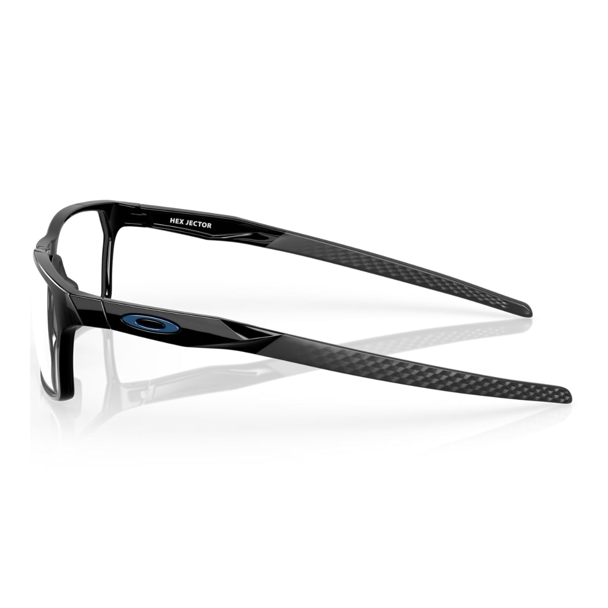 "Buy Oakley Hex Jector matte clear spectacles with lightweight frame and adjustable nose pads OX8032 0455 – Optorium"
