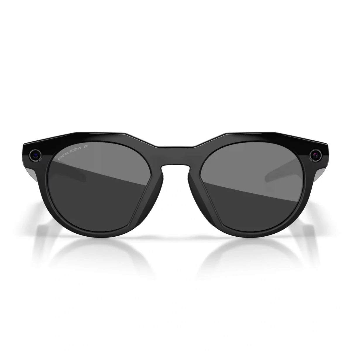 Oakley Meta AI glasses in India with the latest Oakley Meta HSTN 0W8002 Black 03, featuring Prizm Black Polarized lens and round shape design at Optorium Online.