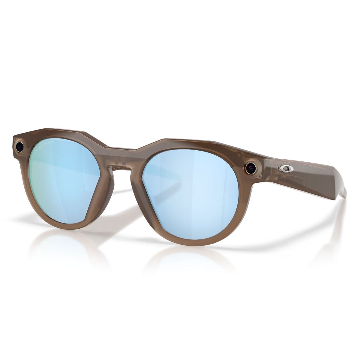 Oakley smart glasses HSTN Brown Smoke 06 with Meta AI, round shape frame and premium Oakley design, trending Oakley Meta glasses in India at optorium.