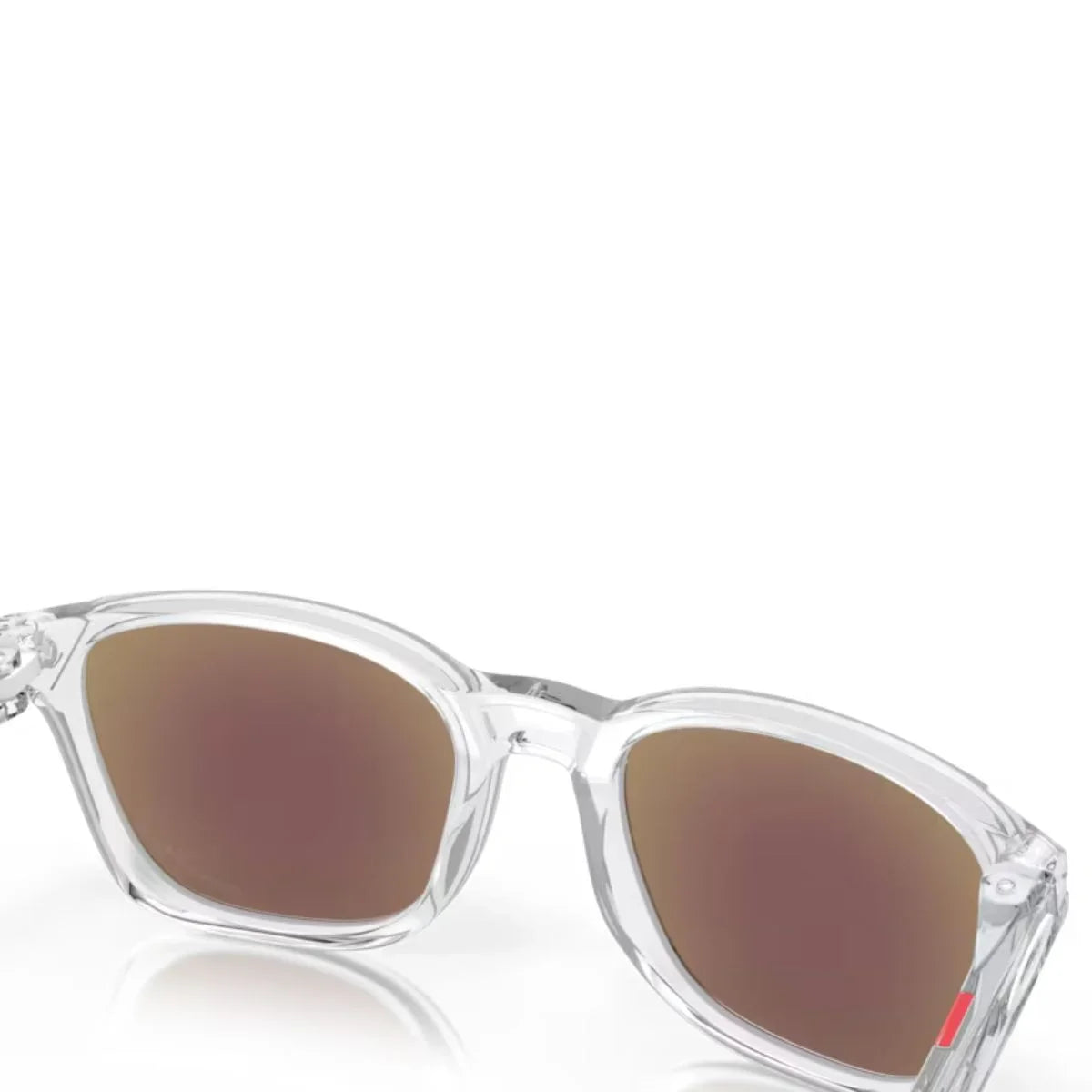 Buy Oakley OO9018 clear frame sunglasses with advanced Prizm Sapphire lenses and lightweight O‑Matter construction for all-day comfort and clarity. Available only at Optorium.