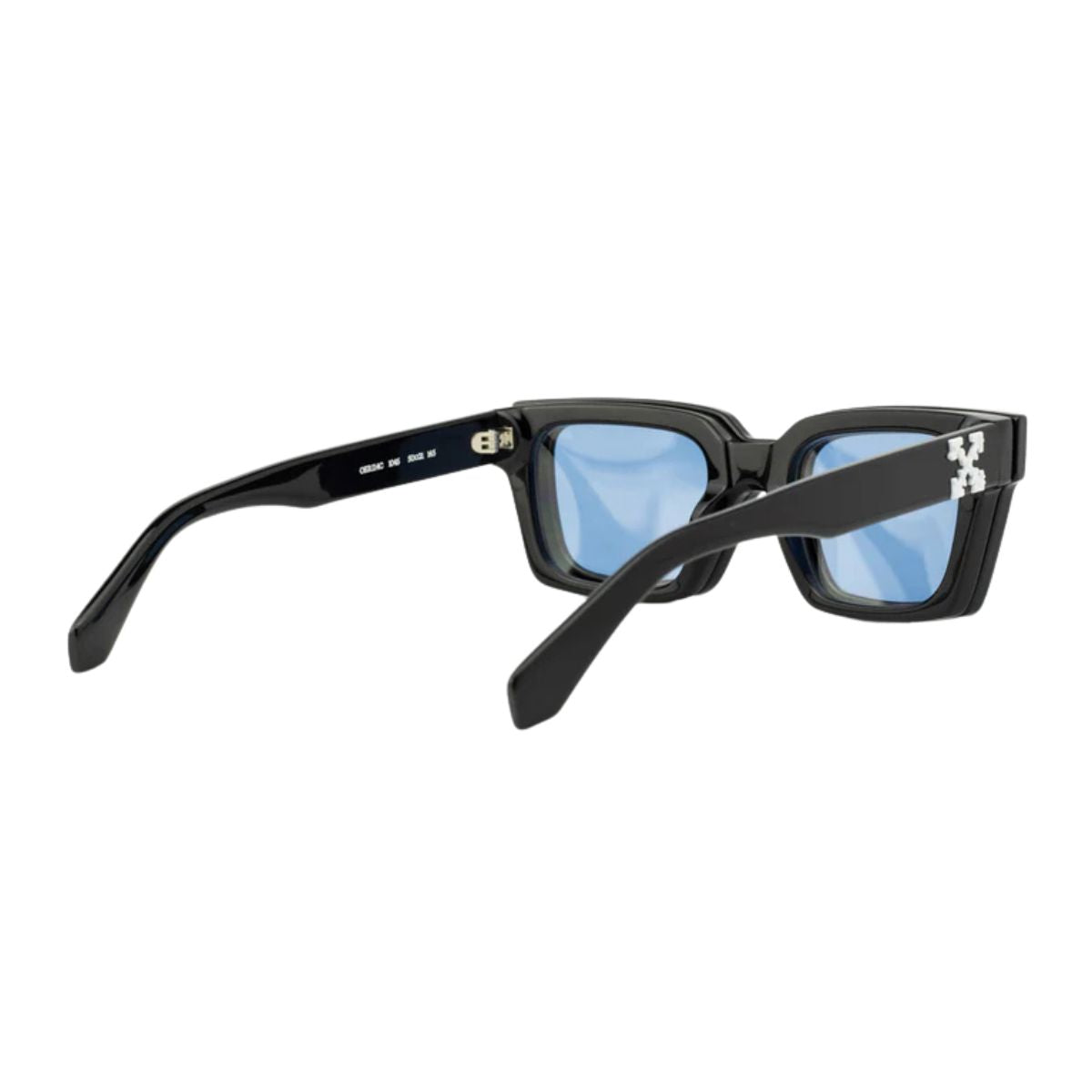 Premium Off White Black Sunglass OERI14C 1045 with a bold square frame and clip-on lens, offering the best style and protection for men & women. Shop today at Optorium.