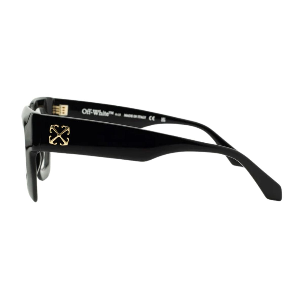 Latest Off White Eyewear OERJ08B 1000 in classic black – top off white optical frame style for men & women seeking fashion-forward opticals. Available exclusively at Optorium.