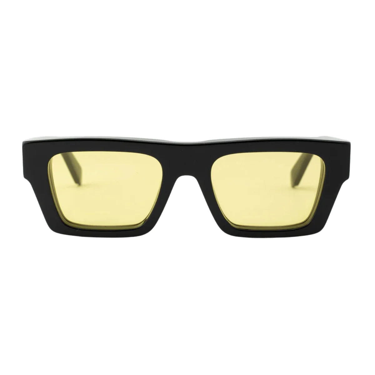 NEW Off-White Black Frame Sunglasses with Yellow Lenses Off-White Sunglasses Off-White Midland Sunglasses in Black  main image 2