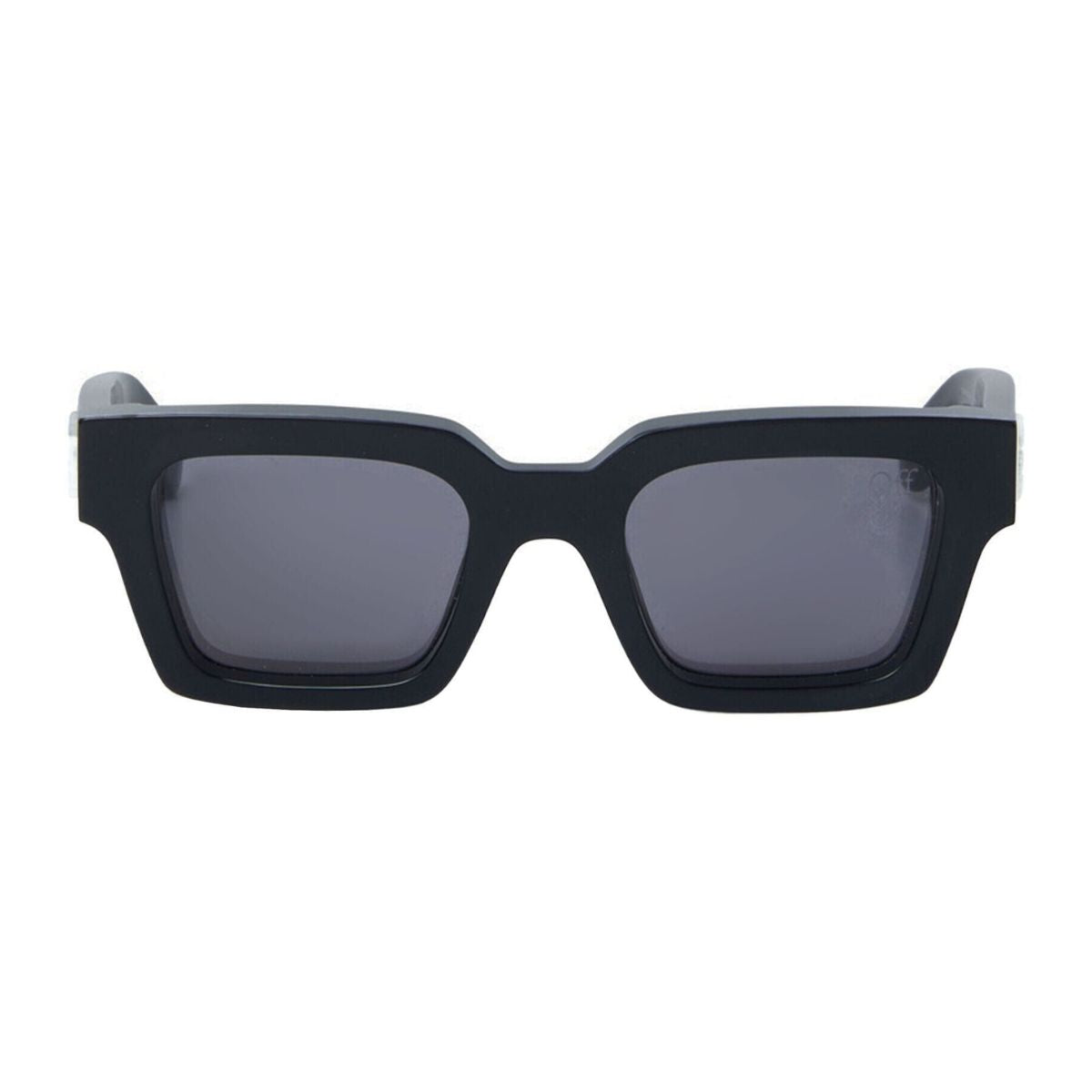 Off-White OERI008 1007M black sunglasses with UV protection, designed for men and women, offering luxury streetwear style and high-quality lenses for eye safety. Available now at Optorium.