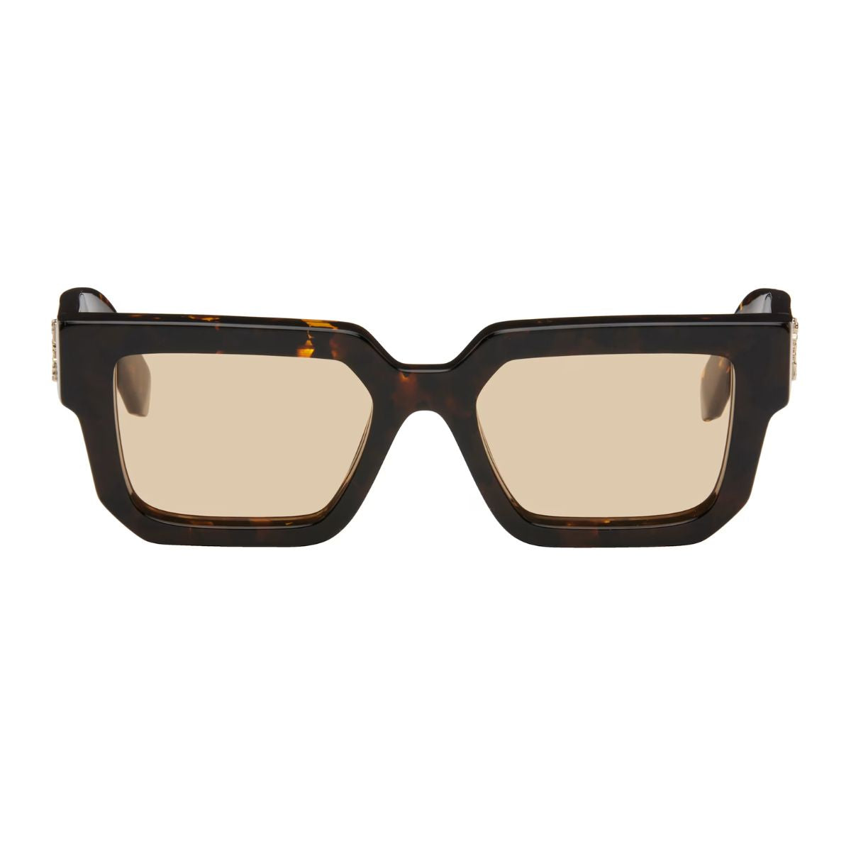 Best Off White Sunglass OERI146 6062 with a stylish Havana frame and UV protection, designed for Unisex who seek premium eyewear. Grab yours today at Optorium.