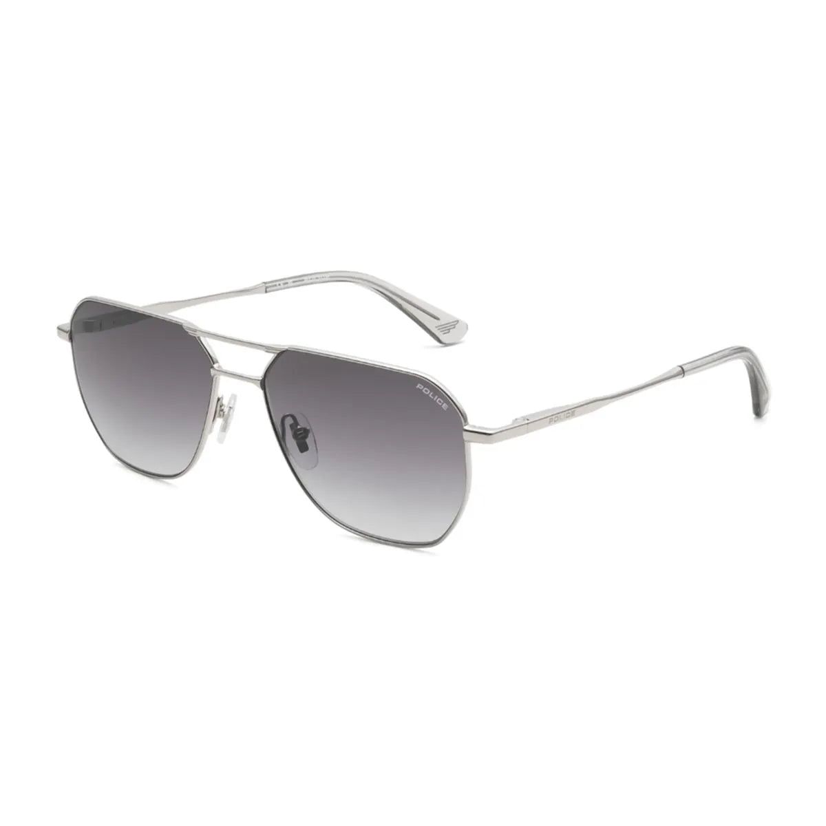 Police aviator sunglasses SPLW01K 0579 grey gradient lenses at Optroium