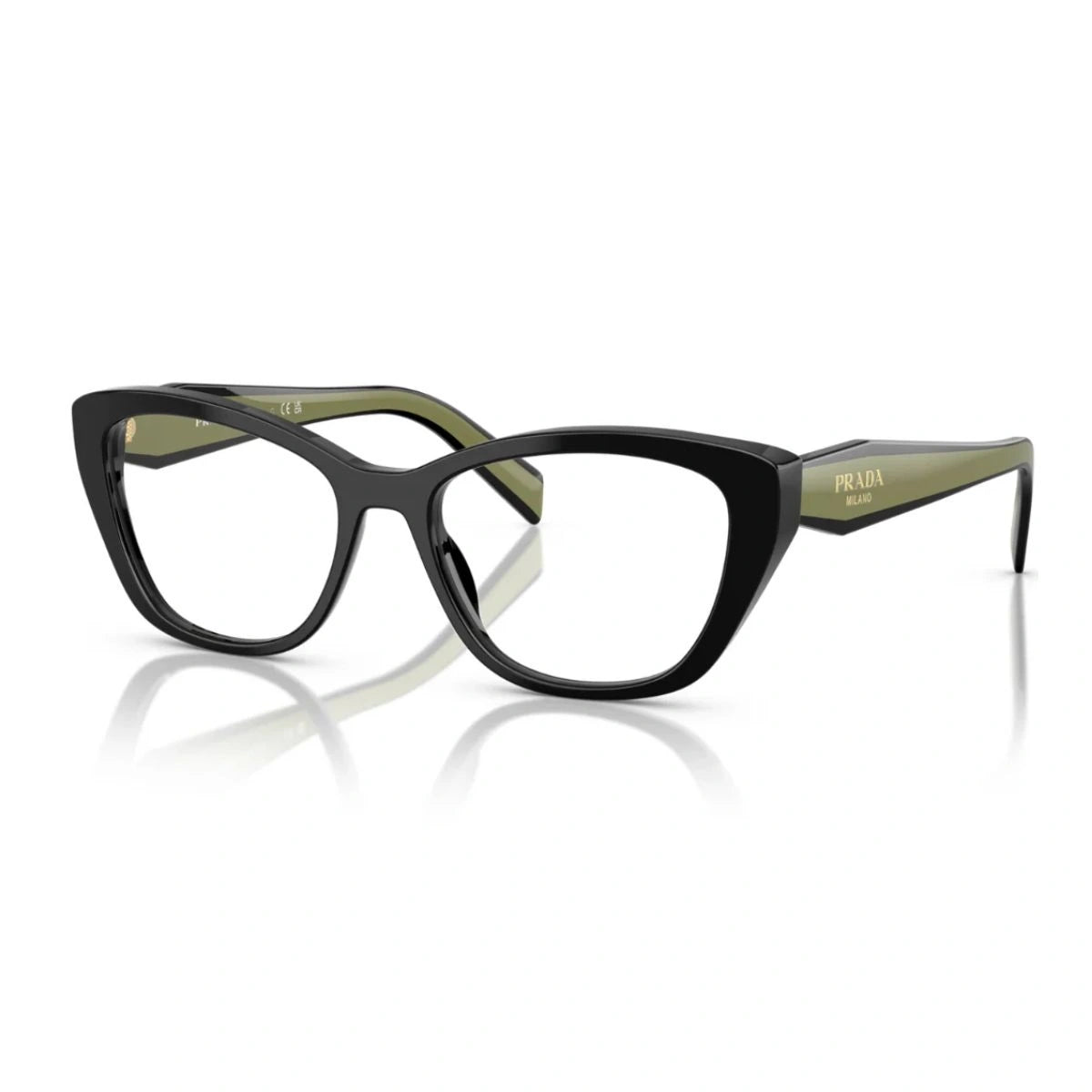 Order Prada VPR 19W trendy black olive spectacles