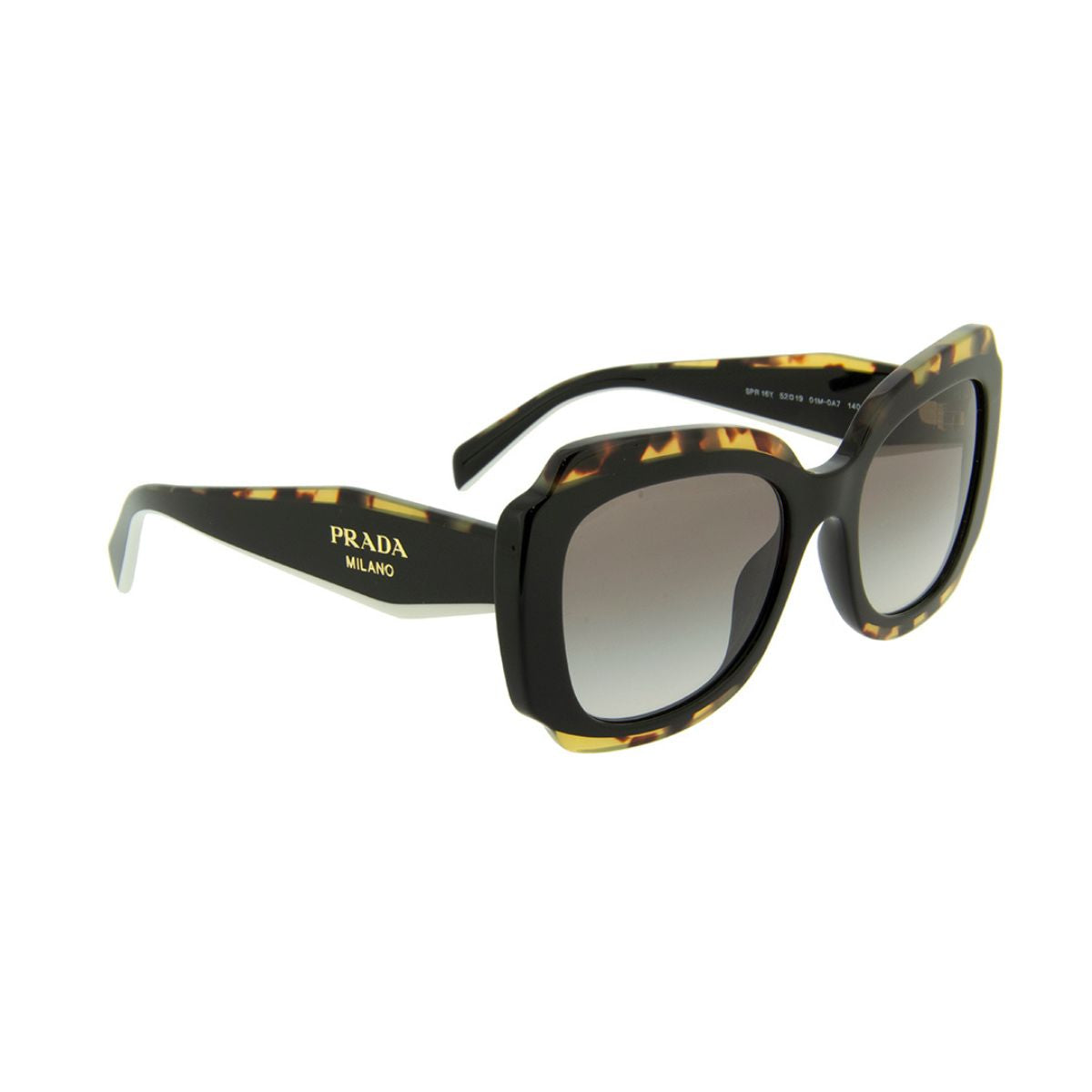 "Explore the latest Prada SPR16Y 01M-OA7 sunglasses for women at Optorium, showcasing a stylish and high-quality butterfly shape design in cool grey, perfect for fashion-forward females."